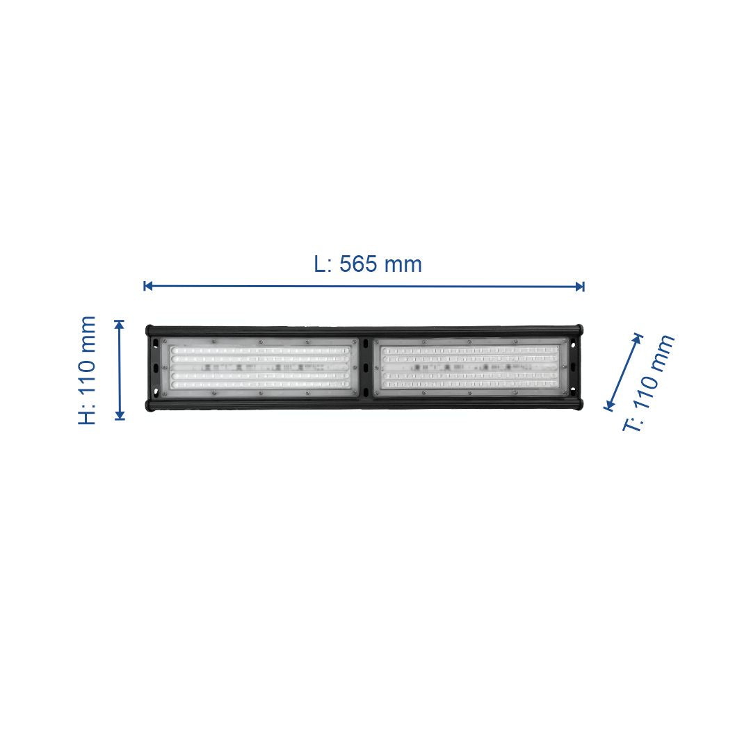 HighBay, linear, 100 W, 10000 lm, Hallenleuchte, IP44, 4500 K