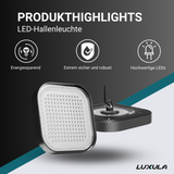 5er-Pack LED-HighBay, Hallenstrahler quadratisch, 150 W, 18000 lm, 5000 K (neutralweiß), IP65