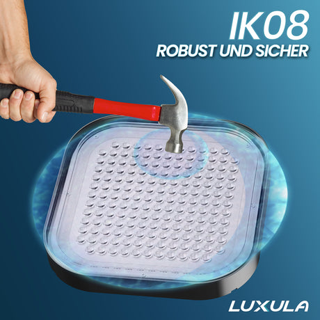 10er-Pack LED-HighBay, Hallenstrahler quadratisch, 100 W, 12000 lm, 5000 K (neutralweiß), IP65.