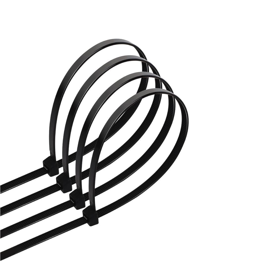 Kabelbinder, 40 Stk., 3,6 x 200 mm, schwarz.