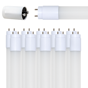 LED T8 Röhre, 60 cm, 9 W, 850 lm, 6500 K (kaltweiß), drehbar, mit Brücke.