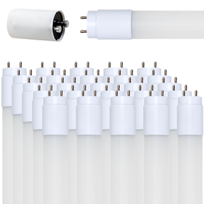 LED T8 Röhre, 60 cm, 9 W, 850 lm, 6500 K (kaltweiß), drehbar, mit Brücke.