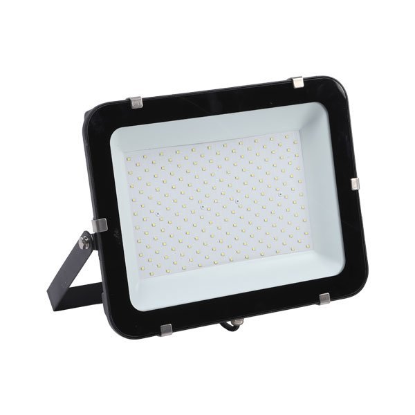 LED-Fluter, 200 W, 24000 lm, slim, schwarz, IP65, 4500 K (neutralweiß).