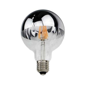 LED-Filament Leuchtmittel, halb-silber, 4 W, 2700 K, E27.
