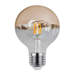 LED-Filament Leuchtmittel, E27, halb-gold, 4 W, 2700 K.