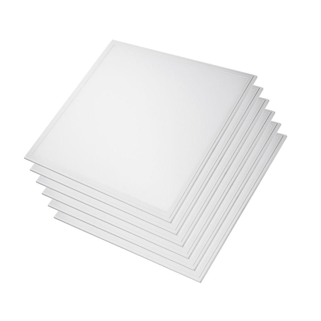 6er Pack LED-Panels, 62x62 cm, 3000 K, 36 W, 3600 lm