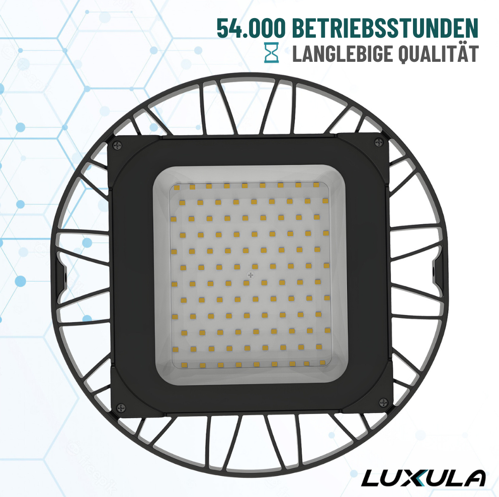 LED-HighBay, UFO, 100 W, 9400 lm, 5000 K (neutralweiß), IP65, TÜV-geprüft
