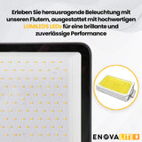 LED-Fluter, 50 W, 4000 K (neutralweiß), 6500 lm, schwarz, IP65, LUMILEDS LED