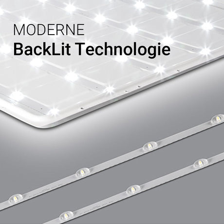 6er Pack LED Backlit Panel, 30 W, 4500 lm, 62x62 cm, 4000K (neutralweiß)