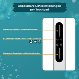 2er Pack LED Büro-Stehleuchte, Up/Down, weiß, 100 W, 7000 lm, 4000 K (neutralweiß), UGR<16, CRI98, dimmbar, RG0, Bridgelux LED, Arbeitsplatzleuchte
