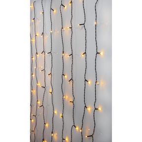 Lichtvorhang, 1,3 x 1,3 m, 80 LEDs, warmweiß.