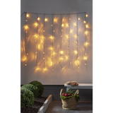 Lichtvorhang, 1,3 x 1,3 m, 80 LEDs, warmweiß.