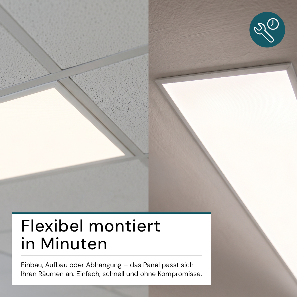 LED BackLit Panel, 120x30 cm, CRI98, 40W, 4000lm, 4000K