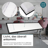 LED-Panel, Backlit, 120x30 cm, schwarz, 36W, 3600lm, 4000K.