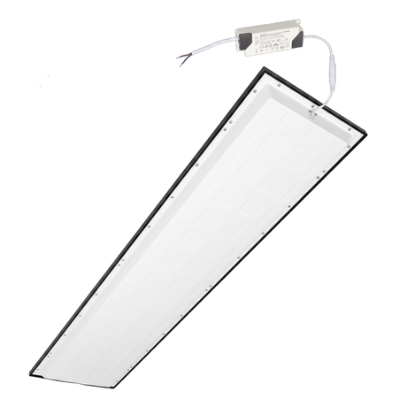 LED-Panel, Backlit, 120x30 cm, schwarz, 36W, 3600lm, 4000K.