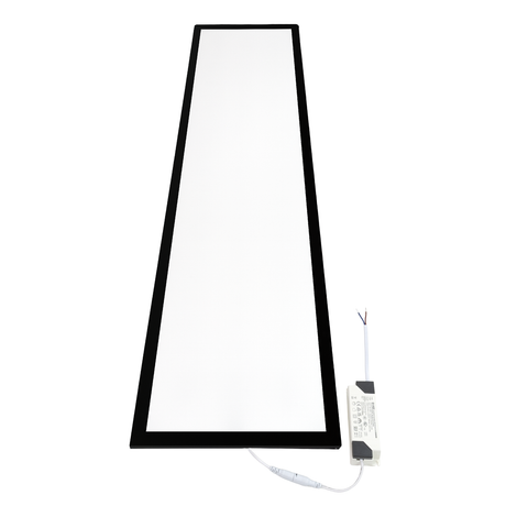 LED-Panel, Backlit, 120x30 cm, schwarz, 36W, 3600lm, 4000K.