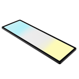 LED-Panel mit Fernbedienung, 58×20 cm, schwarz, 24 W, 2200 lm, IP44 Wassergeschützt, Helligkeit und Lichtfarbe einstellbar