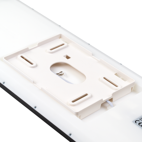 LED-Panel mit Fernbedienung, 58×20 cm, schwarz, 24 W, 2200 lm, IP44 Wassergeschützt, Helligkeit und Lichtfarbe einstellbar