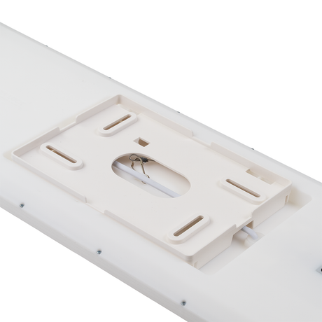 LED-Panel mit Fernbedienung, 58×20 cm, weiß, 24 W, 2200 lm, IP44 Wassergeschützt, Helligkeit und Lichtfarbe einstellbar