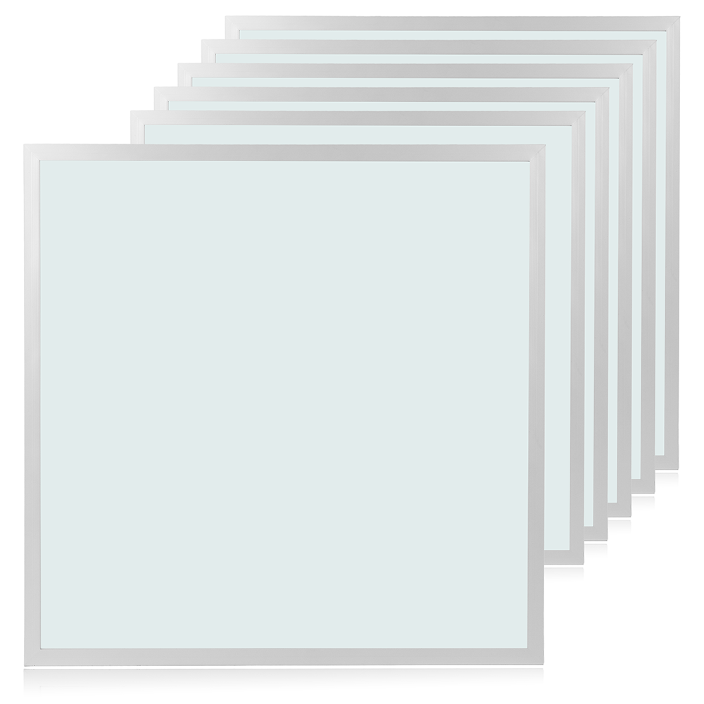 6er Pack LED-Panels, 62x62 cm, UGR19, 6000 K, 36 W, 3600 lm, Kaltweiß