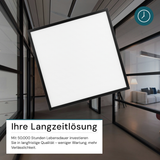 LED BackLit Panel, 62x62 cm, schwarz, 36W, 3600lm, 4000K, ECO Line.
