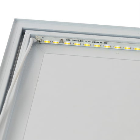6er Pack LED-Panels, inkl Trafo, 36 W, 3600 lm, Rasterleuchten, 62x62 cm, 4000K (neutralweiß)