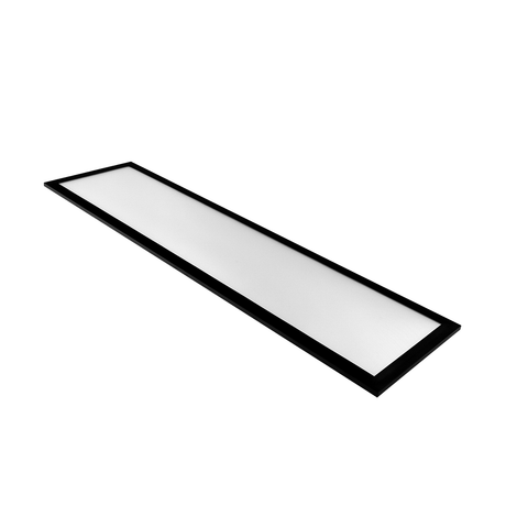 LUXULA LITEQ 80, LED-Panel mit Fernbedienung, 80×20 cm, schwarz, 40 W, 4400 lm, UGR<19, Helligkeit und Lichtfarbe einstellbar