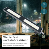 5er Pack LED-Hallenleuchte, linear, 100 W, 12400 lm, 5000 K (neutralweiß), IP65, grau