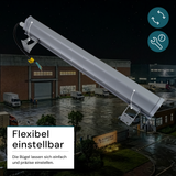 5er Pack LED-Hallenleuchte, linear, 100 W, 12400 lm, 5000 K (neutralweiß), IP65, grau