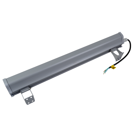 2er Pack LED-Hallenleuchte, linear, 100 W, 12400 lm, 5000 K (neutralweiß), IP65, grau