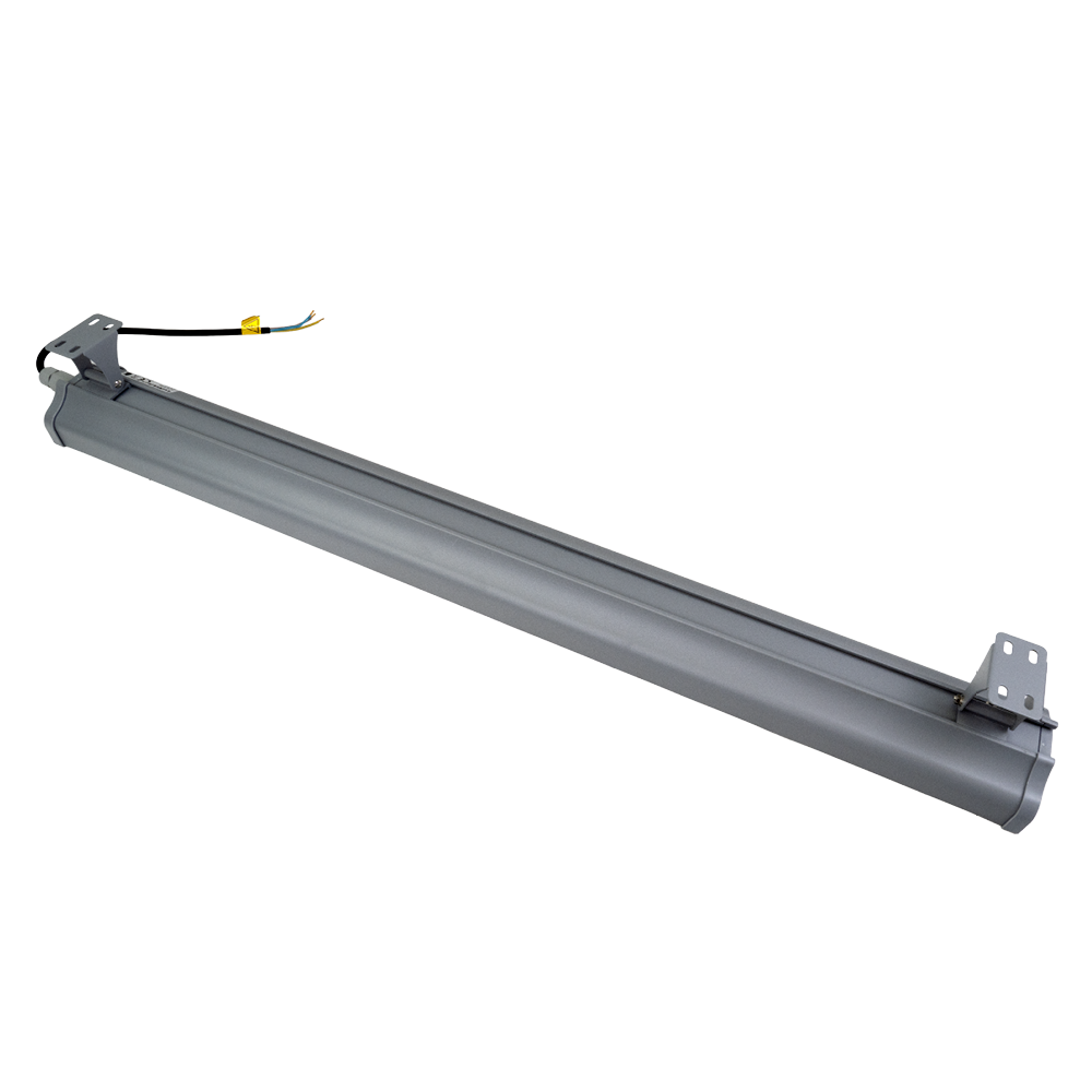 4er Pack LED-Hallenleuchte, linear, 150 W, 18700 lm, 5000 K (neutralweiß), IP65, grau