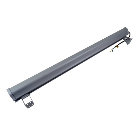 4er Pack LED-Hallenleuchte, linear, 150 W, 18700 lm, 5000 K (neutralweiß), IP65, grau