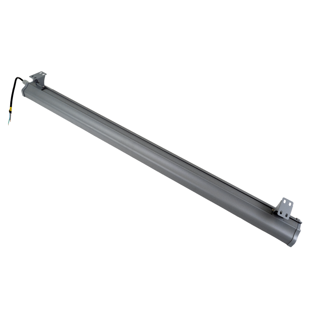 LED-Hallenleuchte, linear, 200 W, 25000 lm, 5000 K (neutralweiß), IP65, grau