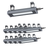 LED-Hallenleuchte, linear, 50 W, 6200 lm, 5000 K (neutralweiß), IP65, grau