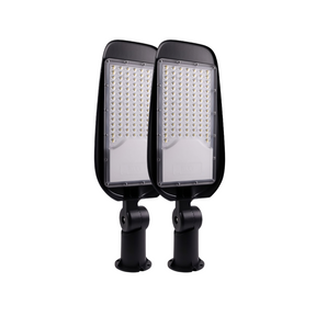 2er Pack LED-Straßenleuchte, Wegeleuchte, 100 W, 11700 lm, 5000 K (neutralweiß), IP65, Ø48-60 mm.
