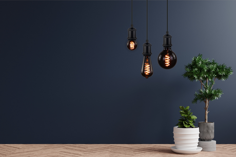 LED Filament Leuchtmittel, SPIRAL, Edison ST64, E27, 4W, 40lm, 1800K, dimmbar.