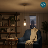 Lampenfassung  E27, Metall, Messing antik, 1.5 m Textilkabel gold, exkl. Leuchtmittel