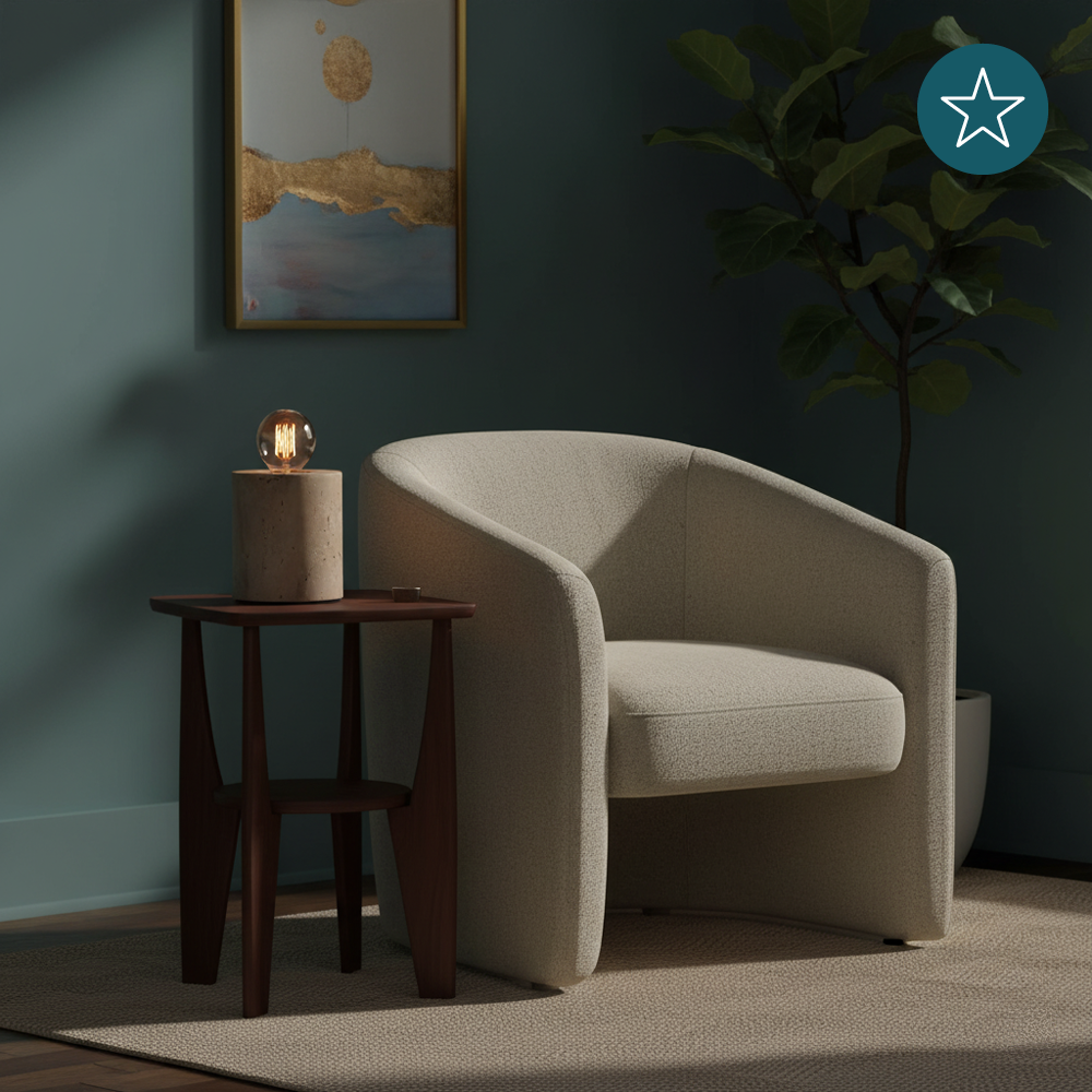 Tischleuchte E27, JAR, Zement, Textilkabel mit Schalter, exkl. Leuchtmittel