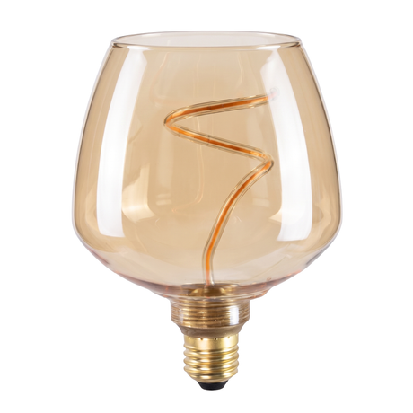 LED Filament Leuchtmittel, Bulbous, BN9, E27, 4W, 200lm, 1800K, dimmbar.