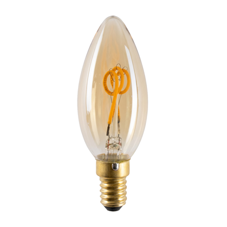 LED Filament Leuchtmittel, Kerze, C35, E14, 3 W, 165 lm, 2200K, dimmbar