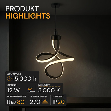 LED-Leuchtmittel, 12 W, 900 lm, 3.000 K, E27, Modernes Design, Dekobeleuchtung