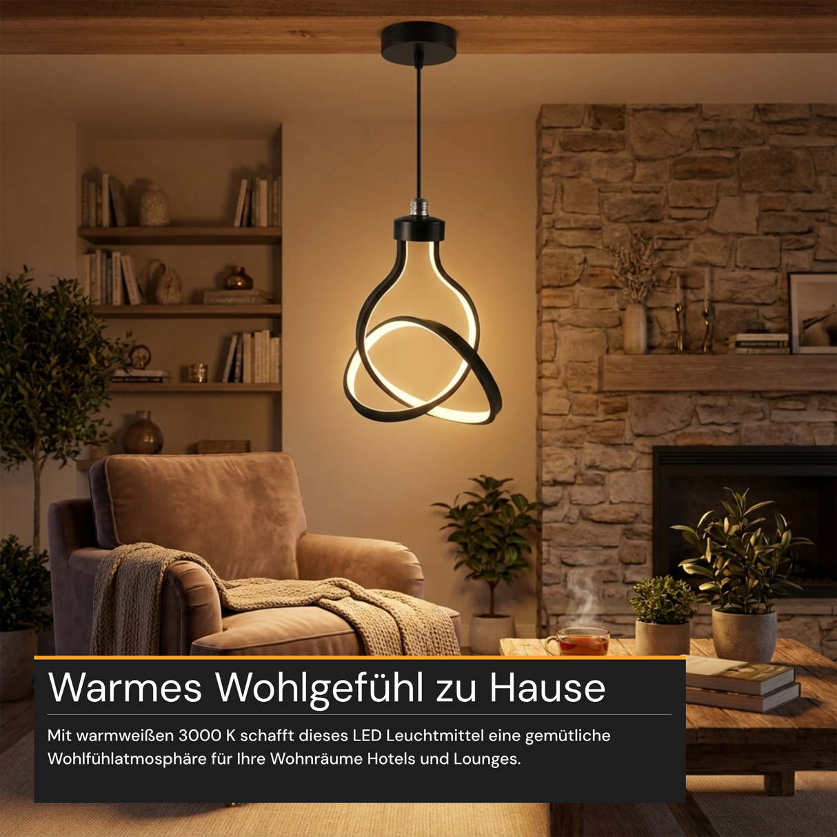 LED-Leuchtmittel, 12 W, 650 lm, 3.000 K, E27, Modernes Design, Dekobeleuchtung