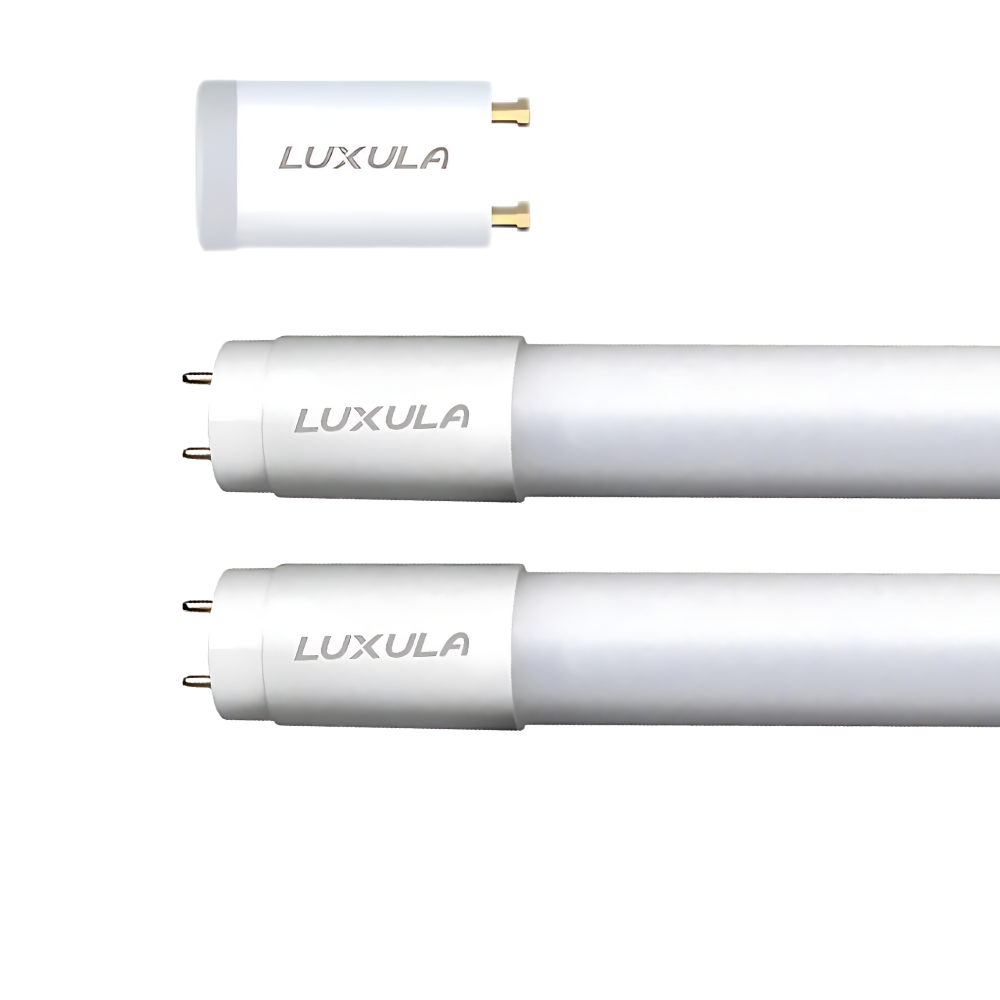2er-Pack LED T8 Röhre, 60 cm, 160 lm/W, 9 W, 1400 lm, 4000 K (neutralweiß), mit Brücke, hohe Energieeffizienz