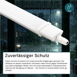 5er Set LED Feuchtraumleuchte, 36W, 3250lm, 4000K, 1200mm, IP65, mit Quick Connector