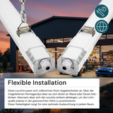 10er Pack LED Feuchtraumleuchte, 120 cm, 32 W, 3616 lm, 4000 K (neutralweiß), IP66, durchschleifbar, Fast Connector