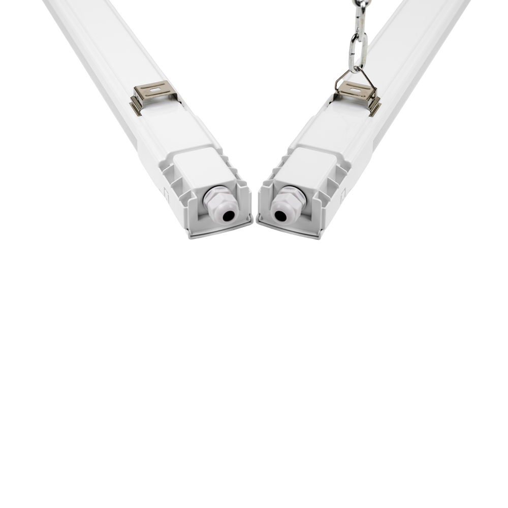 2er Pack LED Feuchtraumleuchte, 120 cm, 32 W, 3616 lm, 4000 K (neutralweiß), IP66, durchschleifbar, Fast Connector