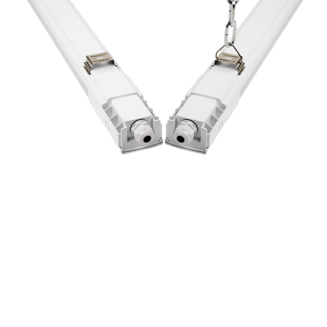 2er Pack LED Feuchtraumleuchte, 120 cm, 32 W, 3616 lm, 4000 K (neutralweiß), IP66, durchschleifbar, Fast Connector