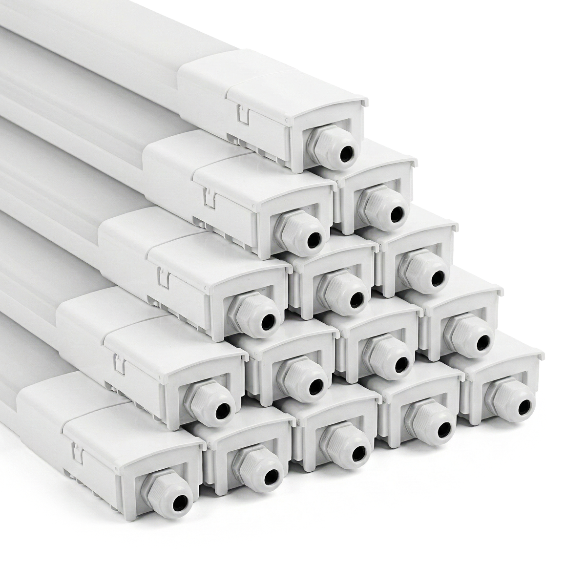 LED Feuchtraumleuchte, 150 cm, 45 W, 5175  lm, 4000 K (neutralweiß), IP66, durchschleifbar, Fast Connector