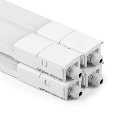 LED Feuchtraumleuchte, 150 cm, 45 W, 5175  lm, 4000 K (neutralweiß), IP66, durchschleifbar, Fast Connector