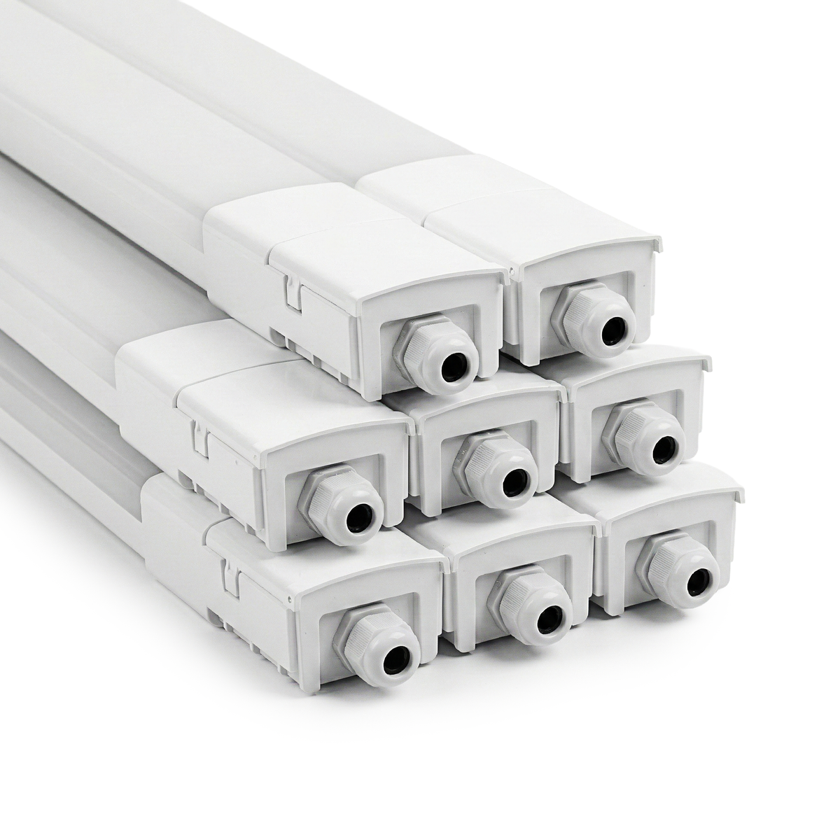 LED Feuchtraumleuchte, 150 cm, 45 W, 5175  lm, 4000 K (neutralweiß), IP66, durchschleifbar, Fast Connector
